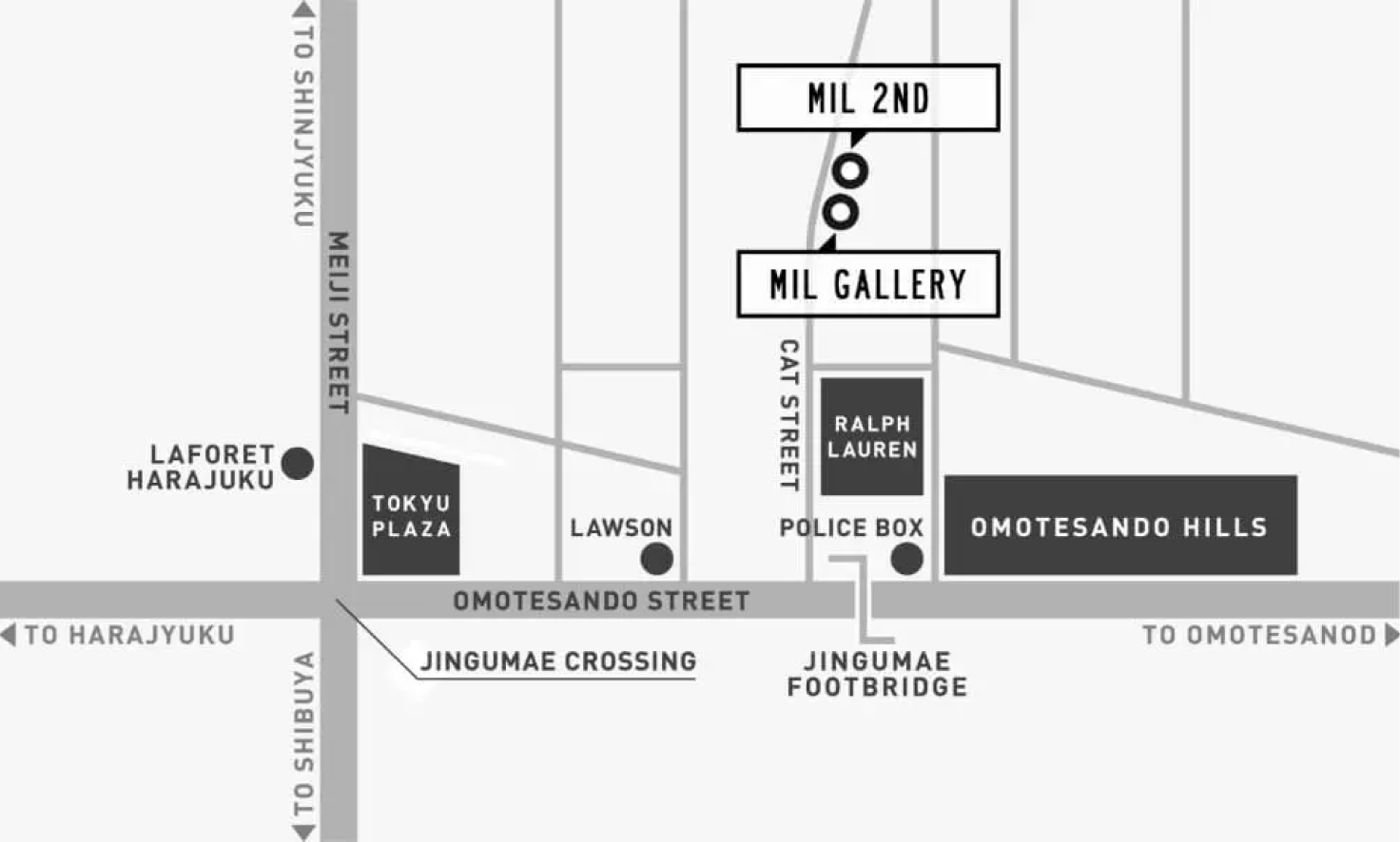 MIL 2ND周辺の簡易地図